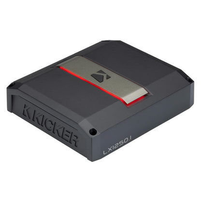 Kicker LX1250.1 1250w Mono Class-D Subwoofer Amplifier with Smart Bass (51LX12501)