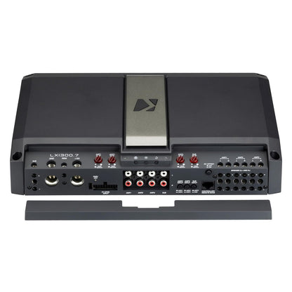 Kicker LX1300.7 7-Channel Amplifier - 4-Channels Full Range 125 Watt, 2-Channels 65 Watt & 700 Watt Subwoofer Channel (51LX13007)