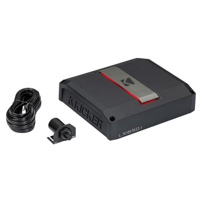 Kicker LX1650.1 1650w Mono Class-D Subwoofer Amplifier with Smart Bass (51LX16501)