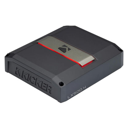 Kicker LX500.4 4-Channel Amplifier - 4x125 Watts Full Range Class-D Amplifier (51LX5004)