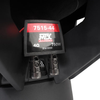 MTX Audio 7515-44 75-Series 15" 750W RMS Dual 4-Ohm Subwoofer