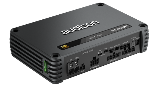 Audison AF C4.10 bit DSP Amplifier | 600 W | 10 CH DSP + 4 x 150 W @ 2 ohm | D-class Fully Bridgeable