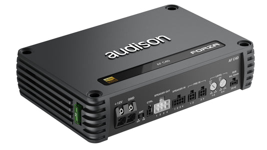 Audison AF C4D Amplifier | 600 W total power | 4 x 150 W @ 2ohm | D-class Fully Bridgeable