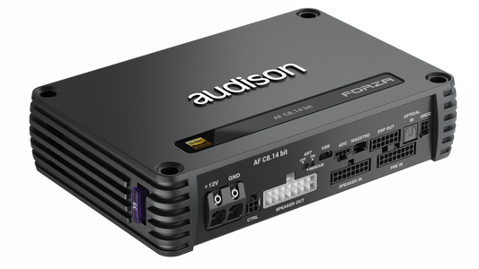 Audison AF C8.14 bit DSP Amplifier | 800 W | 14 CH DSP + 8 x 100 W @ 2 ohm | D-class Fully Bridgeable