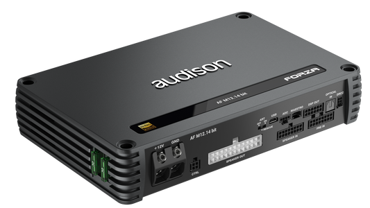 Audison AF M12.14 bit DSP Amplifier | 1080 W | 14 CH DSP + 12 x 90 W @ 2 ohm | D-class Fully Bridgeable