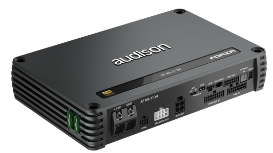 Audison AF M5.11 bit DSP Amplifier | 1200 W | 11 CH DSP + 4 x 150 W @ 2 ohm + 1 x 600 W @ 2 ohm | D-class Fully Bridgeable