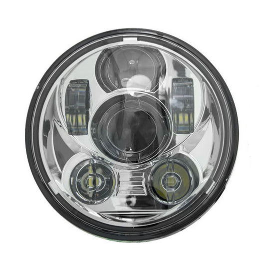 Saddle Tramp BC-562S Silver Round Motorcycle Headlights - 5.6 Inch