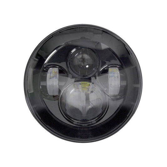 Saddle Tramp BC-701B Black Round Motorcycle Headlights - 7 Inch