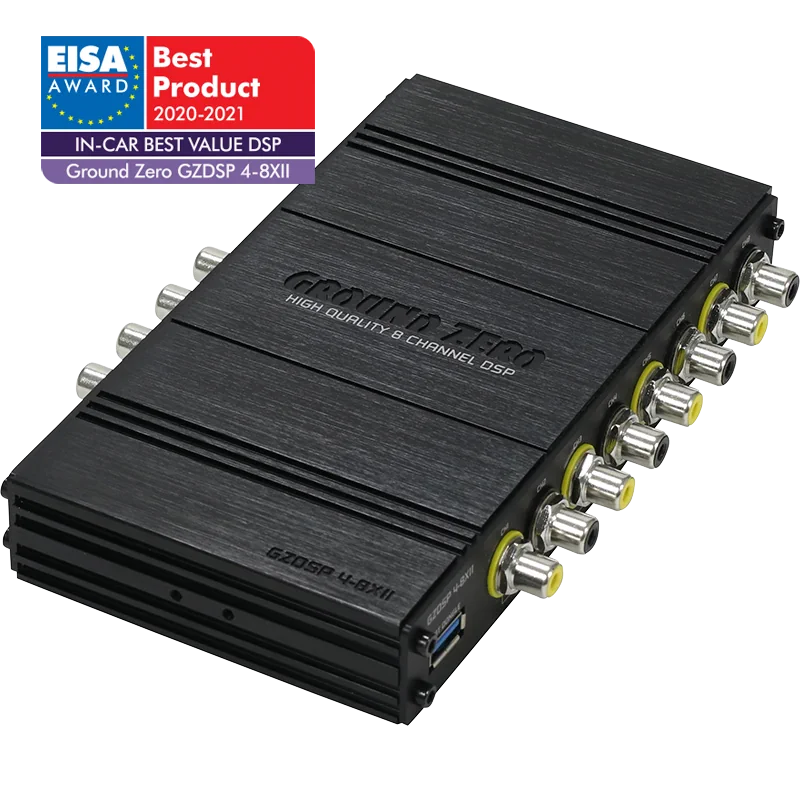 GROUND ZERO GZDSP 4-8XII 8-channel digital signal processor, GZDSP RE,4-8XII-S, GZDSP BTS-4-8XII, GZDSP REMOTE PRO X