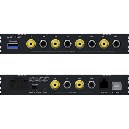 GROUND ZERO GZDSP 4-8XII 8-channel digital signal processor, GZDSP RE,4-8XII-S, GZDSP BTS-4-8XII, GZDSP REMOTE PRO X