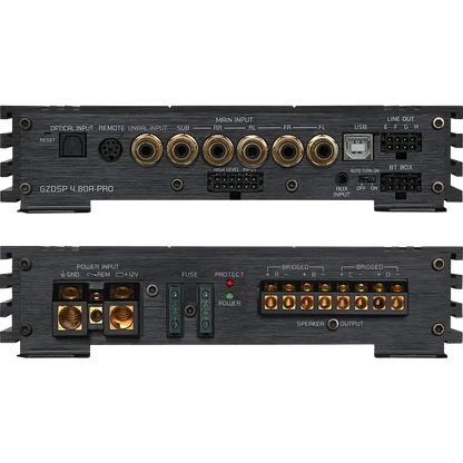 GROUND ZERO GZDSP 4-8XII 8-channel digital signal processor, GZDSP RE,4-8XII-S, GZDSP BTS-4-8XII, GZDSP REMOTE PRO X