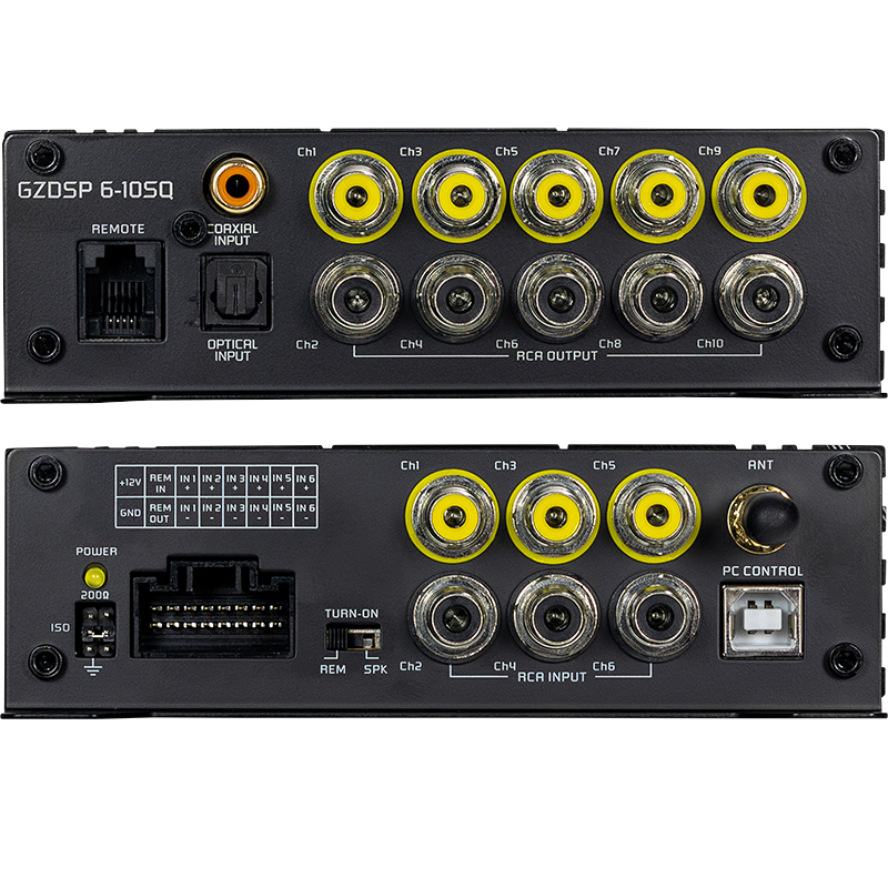 GZDSP 6-10SQ 10-channel digital signal processor , GZREM 6-10 Remote control for GZDSP 6-10SQ
