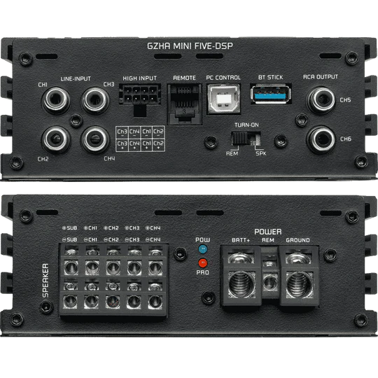 Ground Zero Audio Hydrogen GZHA MINI FIVE-DSP 5-Channel Class D Compact Amplifier with DSP