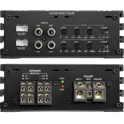 GZHA MINI TWO, FOUR, FIVE 2-channel class D compact amplifier