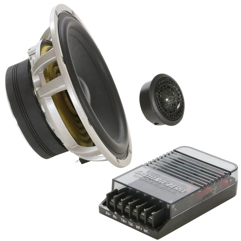 Ground Zero Audio Hydrogen GZHC 165.2 Hydrogen Series 6.5″ 2-Way Component Speaker System