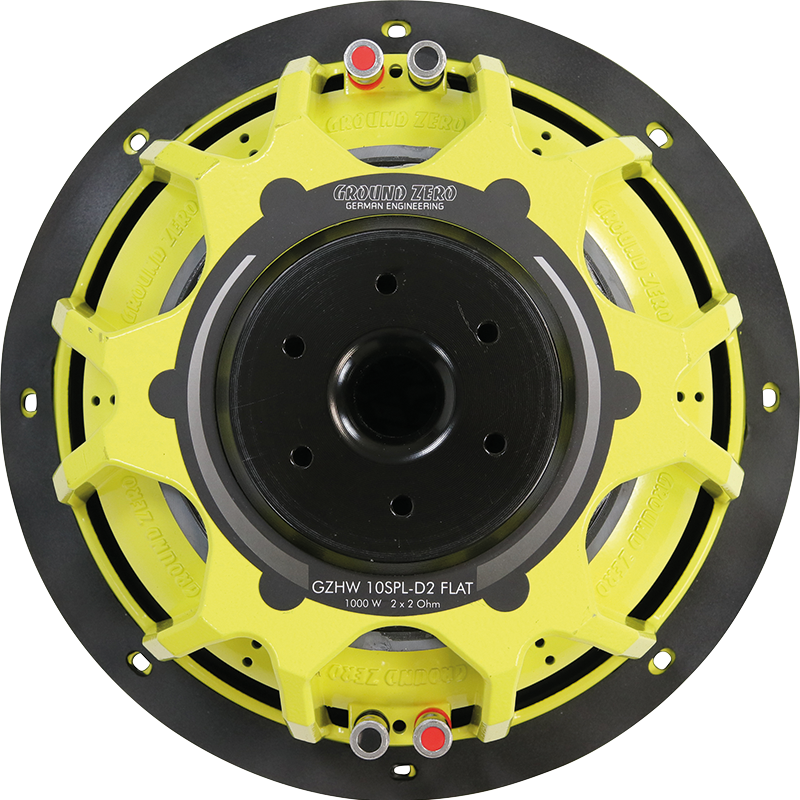 Ground Zero Audio Hydrogen GZHW 8SPL-D2 FLAT 8″ Flat SPL Subwoofer (500 RMS) /10SPL/12SPL