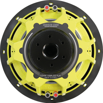 Ground Zero Audio Hydrogen GZHW 8SPL-D2 FLAT 8″ Flat SPL Subwoofer (500 RMS) /10SPL/12SPL