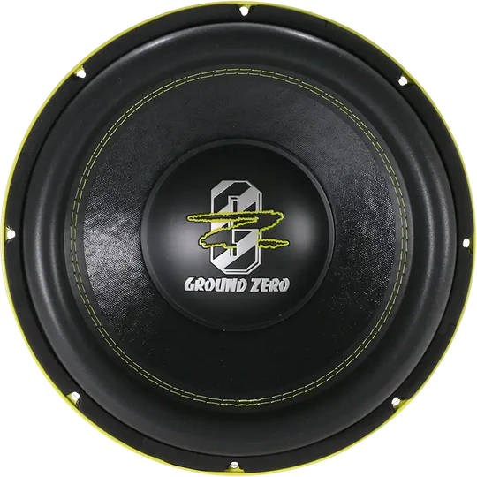 Ground Zero Audio Hydrogen GZHW 38XSPL-D1 Yellow 15″ High Quality SPL Subwoofer (3500 RMS) and D-2