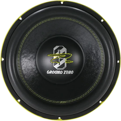 Ground Zero Audio Hydrogen GZHW 38XSPL-D1 Yellow 15″ High Quality SPL Subwoofer (3500 RMS) and D-2
