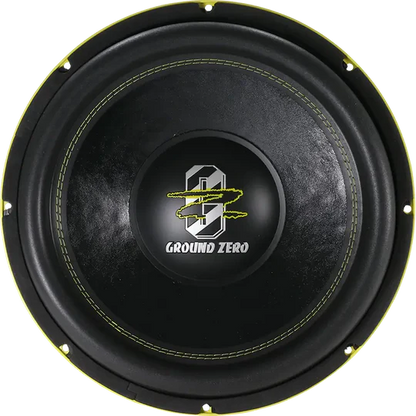 Ground Zero Audio Hydrogen GZHW 38XSPL-D1 Yellow 15″ High Quality SPL Subwoofer (3500 RMS) and D-2
