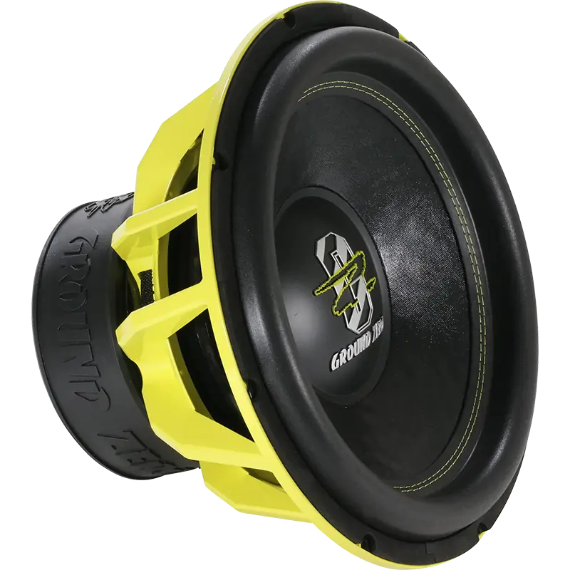 Ground Zero Audio Hydrogen GZHW 38XSPL-D1 Yellow 15″ High Quality SPL Subwoofer (3500 RMS) and D-2