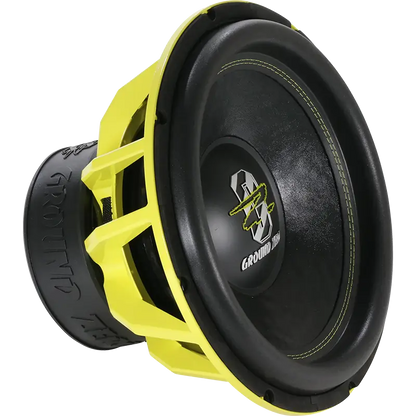 Ground Zero Audio Hydrogen GZHW 38XSPL-D1 Yellow 15″ High Quality SPL Subwoofer (3500 RMS) and D-2