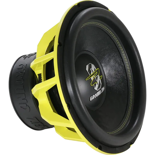 Ground Zero Audio Hydrogen GZHW 38XSPL-D1 Yellow 15″ High Quality SPL Subwoofer (3500 RMS) and D-2