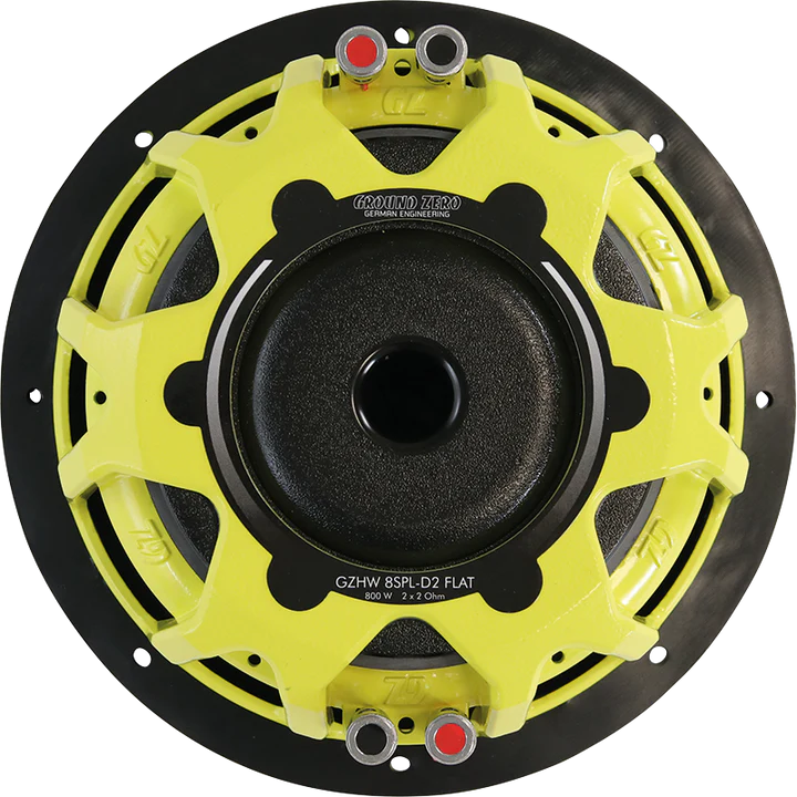 Ground Zero Audio Hydrogen GZHW 8SPL-D2 FLAT 8″ Flat SPL Subwoofer (500 RMS) /10SPL/12SPL