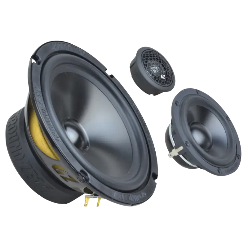 Ground Zero Audio Radioactive GZRC 165.3SQ-ACT 6.5″ 3-way SQ Component Speaker System for Active Use