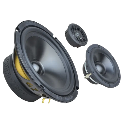Ground Zero Audio Radioactive GZRC 165.3SQ-ACT 6.5″ 3-way SQ Component Speaker System for Active Use