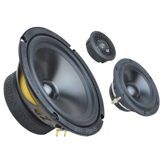 Ground Zero Audio Radioactive GZRC 165.3SQ-ACT 6.5″ 3-way SQ Component Speaker System for Active Use
