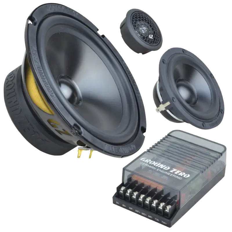 GZRC 165.3SQ 165 mm / 6.5″ 3-way SQ component speaker system