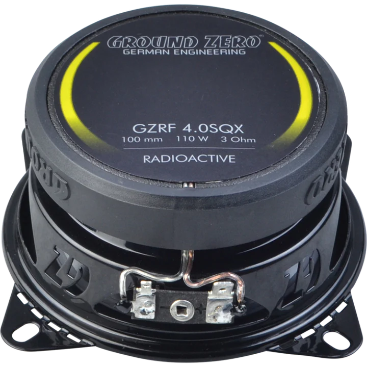 Ground Zero Audio Radioactive GZRF 4.0SQX 4″ 2-Way Coaxial Speaker