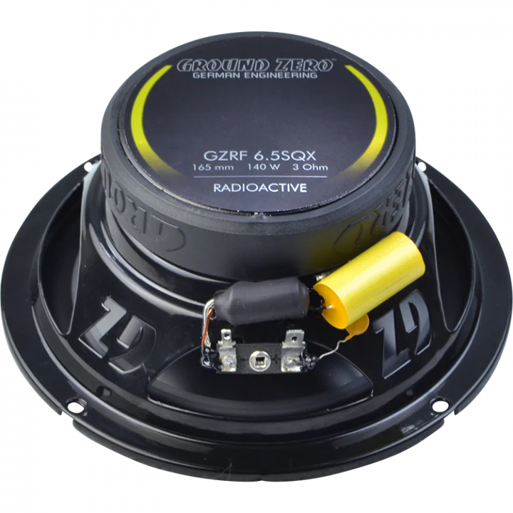 Ground Zero Audio Radioactive GZRF 6.5SQX 6.5″ 2-Way Coaxial Speaker System