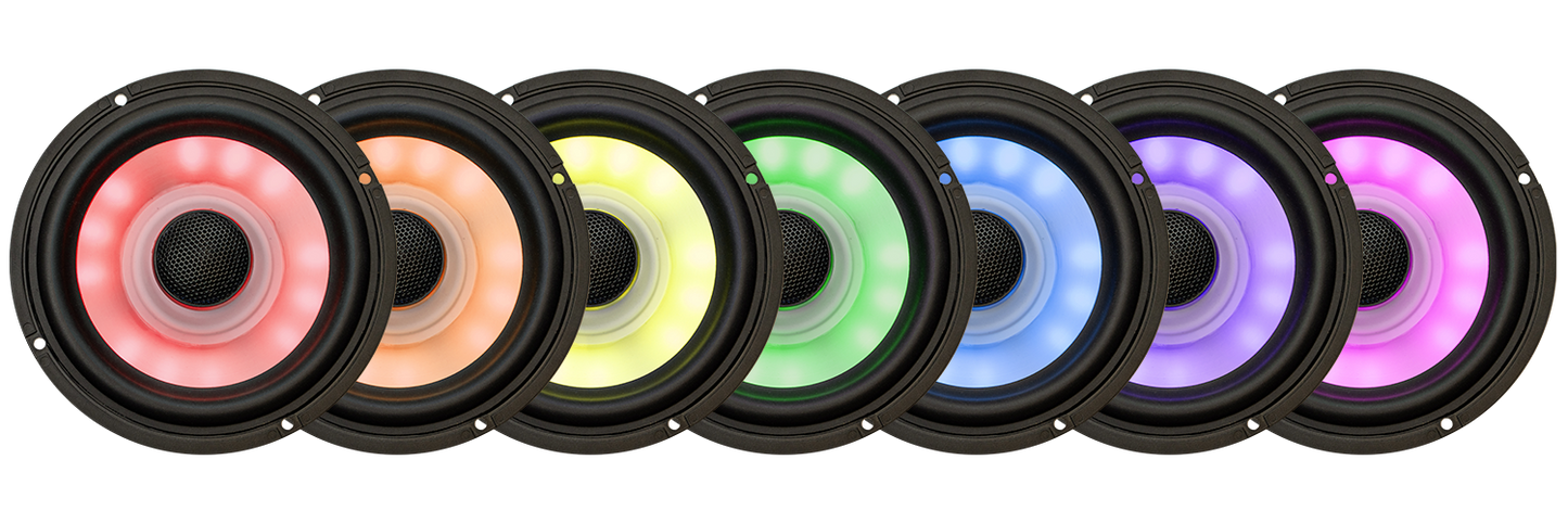 Aquatic AV ULTRA+ 6.5" RGB Speakers for Harley (HS113)