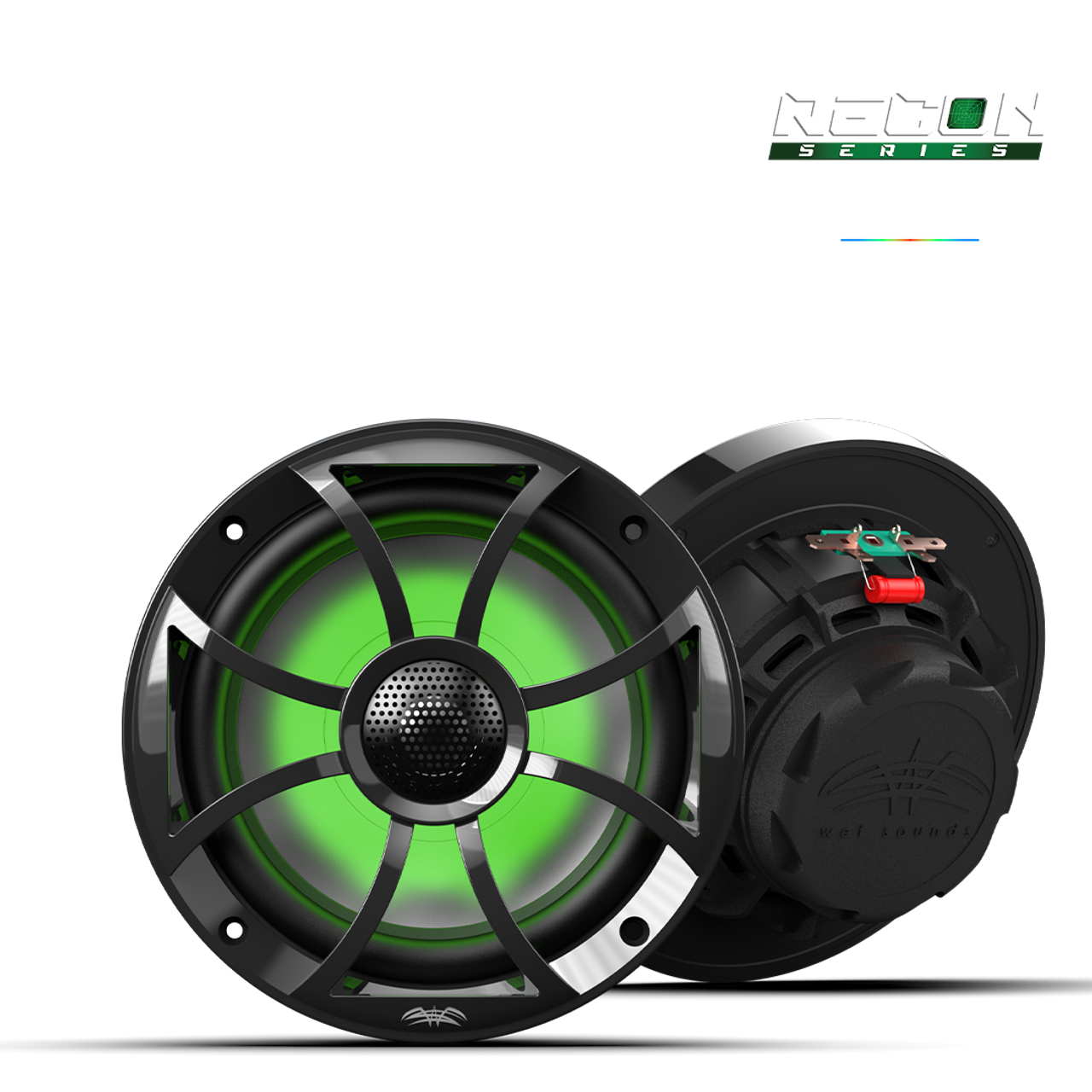 Wet Sounds RECON 6-S RGB | RECON™ Series 6.5-inch High-Output Component Style Coaxial Speakers w/ RGB Grilles