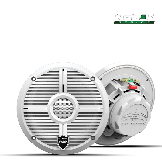 Wet Sounds RECON 6 XW-W | RECON™ Series 6.5-inch High-Output Component Style Coaxial Speakers w/ Grilles