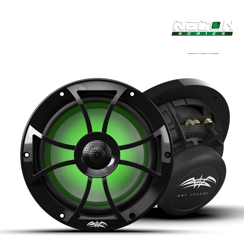 Wet Sounds RECON 8-S RGB | RECON™ Series 8-inch High-Output Component Style Coaxial Speakers w/ RGB Grilles