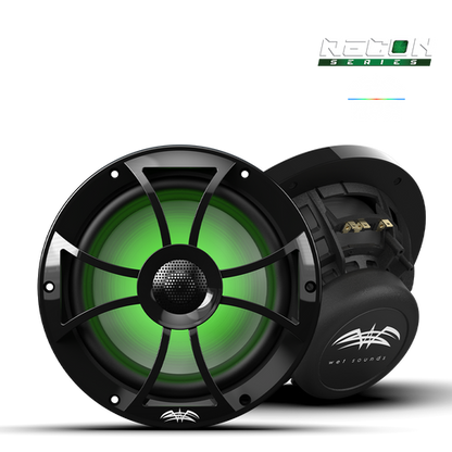 Wet Sounds RECON 8-S RGB | RECON™ Series 8-inch High-Output Component Style Coaxial Speakers w/ RGB Grilles