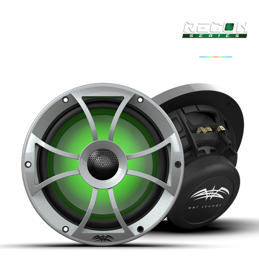 Wet Sounds RECON 8-S RGB | RECON™ Series 8-inch High-Output Component Style Coaxial Speakers w/ RGB Grilles