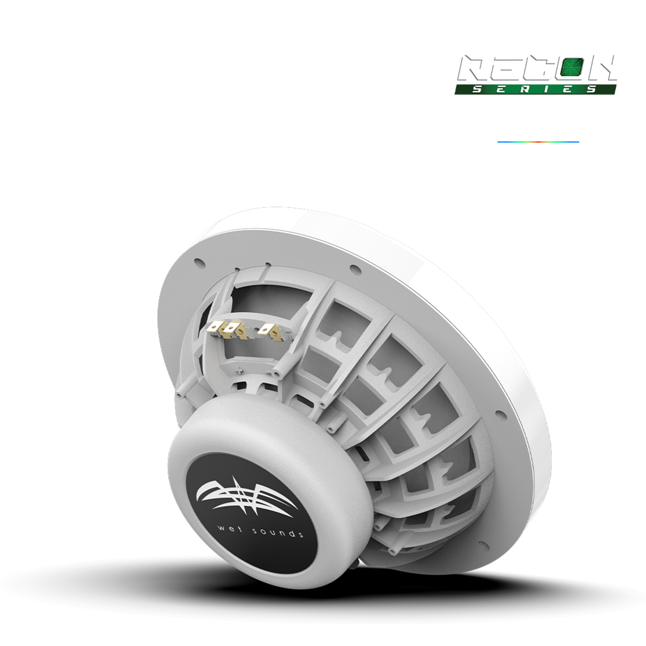 Wet Sounds RECON 8 XW-W RGB | RECON™ Series 8-inch High-Output Component Style Coaxial Speakers w/ XW-White RGB Grilles