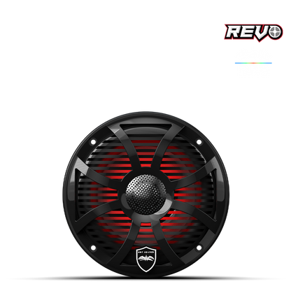 Wet Sounds REVO 6 SW-B V3 | REVO Series 6.5-inch High-Output Component Style Coaxial Speakers w/ RGB Grilles