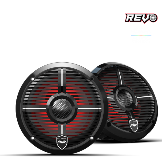 Wet Sounds REVO 6 XW-B V3 | REVO Series 6.5-inch High-Output Component Style Coaxial Speakers w/ RGB Grilles