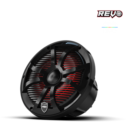 Wet Sounds REVO 8 SW-B V3 | REVO Series 8-inch High-Output Component Style Coaxial Speakers w/ RGB Grilles