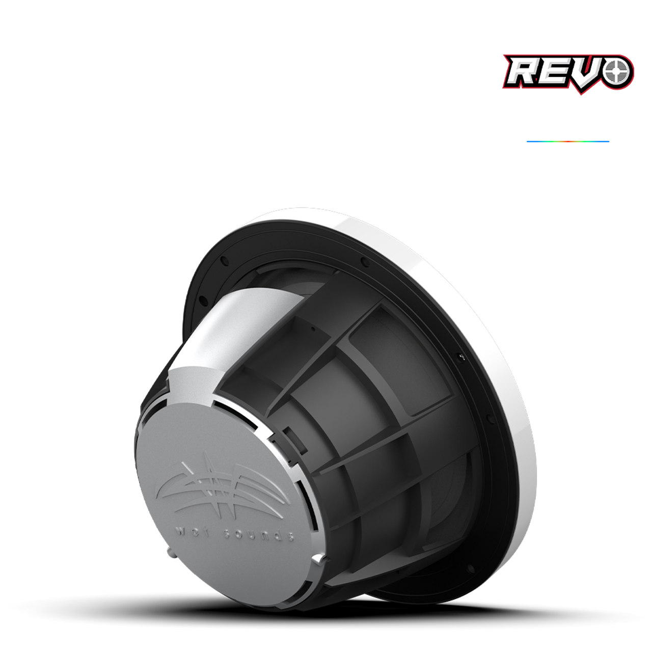 Wet Sounds REVO 8 XW-W V3 | REVO Series 8-inch High-Output Component Style Coaxial Speakers w/ RGB Grilles