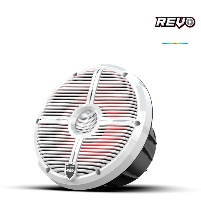 Wet Sounds REVO 8 XW-W V3 | REVO Series 8-inch High-Output Component Style Coaxial Speakers w/ RGB Grilles