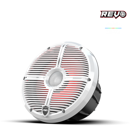 Wet Sounds REVO 8 XW-W V3 | REVO Series 8-inch High-Output Component Style Coaxial Speakers w/ RGB Grilles