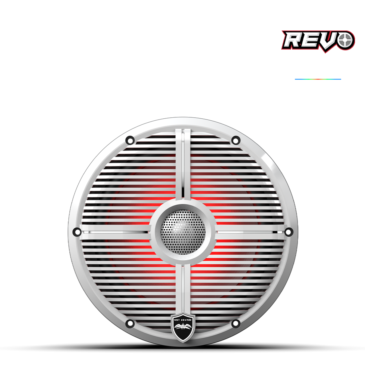 Wet Sounds REVO 8 XW-W V3 | REVO Series 8-inch High-Output Component Style Coaxial Speakers w/ RGB Grilles