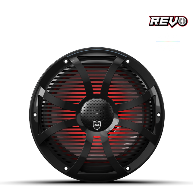 Wet Sounds REVO CX-10 SW-W S2 | REVO Series 10-inch High-Output Component Style Coaxial Speakers w/ SW-White RGB Grilles