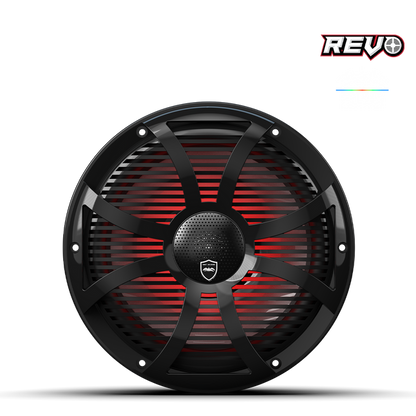 Wet Sounds REVO CX-10 SW-W S2 | REVO Series 10-inch High-Output Component Style Coaxial Speakers w/ SW-White RGB Grilles